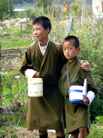 Boys on the Way Home from School, Bhutan