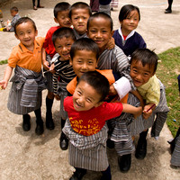 Schoolyard in Bhutan